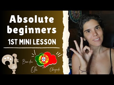 Speak Portuguese | Absolute Beginners - 1st Mini Lesson 🇵🇹 Start European Portuguese Now