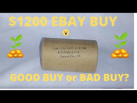 MORGAN DOLLAR ROLL OPENING FROM CARSON CITY NV( bought on eBay for $1200)