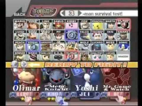 Ledge(Olimar, Lucario) & Splice(G&W) vs Jei(Pit, Yoshi) & Khoa(MK)
