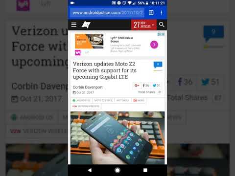 Moto z2 force gets software update for gigabit LTE