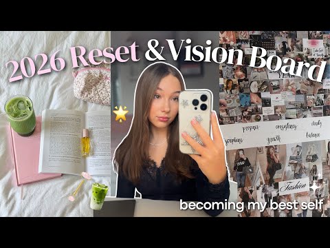 2026 RESET & VISION BOARD 🩰✨ Tipps, Routinen & Journaling für dein bestes Jahr