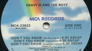 Heavy D. &amp; The Boyz Featuring Al B. Sure - Don’t You Know (Hip Hop Love)