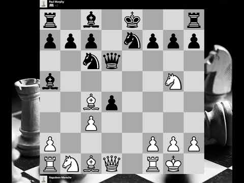 Napoleon Marache vs Paul Morphy, Casual game, New York, NY USA, 10.1857