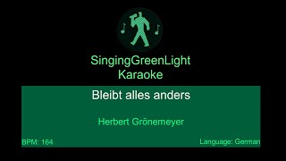 Karaoke | Herbert Grönemeyer - Bleibt alles anders | SingingGreenLight