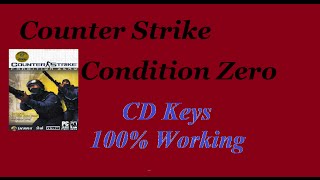 Counter Strike Condition Zero!! 5 CD keys !!!! All working!!!!