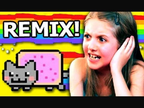 Děti reagují na Nyan Cat (remix)