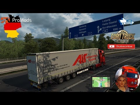 Euro Truck Simulator 2 (1.35) Tour of Germany Kassel to Uelzen Promods map v2.41 + DLC's & Mods