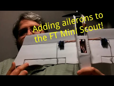FT Mini Scout - ailerons and a neat approach to control horns