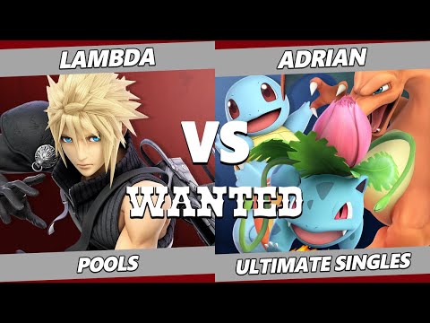 WANTED S4 C4 - Lambda (Cloud) Vs. Adrian (Pokemon Trainer) SSBU Ultimate Tournament