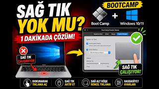 MacBook Windows BootCamp Trackpad Sağ Tık Açma, MacBook Windows'ta Sağ Tık Çalışmıyor!  Kesin Çözüm