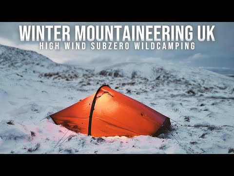 Arduous Camping Conditions Hilleberg Akto / Subzero Winter Snowstorm Solo Wild Camping