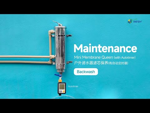 Mini Membrane Queen Maintenance (With Autotimer) 户外滤水器滤芯保养 (有自动定时器) | NESH Malaysia