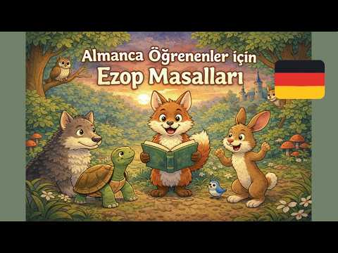 Hikayelerle Almanca Öğrenin - Ezop Masalları