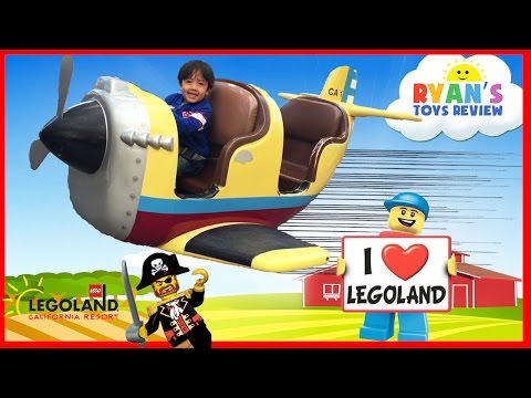 Ryan goes to LEGOLAND Amusement Park for kids Video