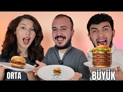 LARGE, MEDIUM and SMALL FOOD COMPETITION @MertGultass @SibelOzekici @OnurrX