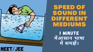 Speed of sound in different mediums | IIT JEE &  NEET by Prateek Jain Sir, Kota #shorts