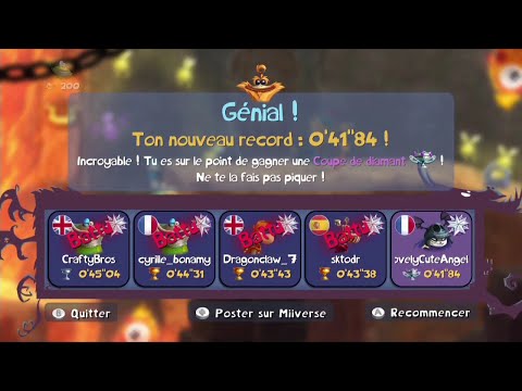 Rayman Legends Wii U Murfy Dungeon Lums 41"84 Weekly Extreme Challenge 31/10/22