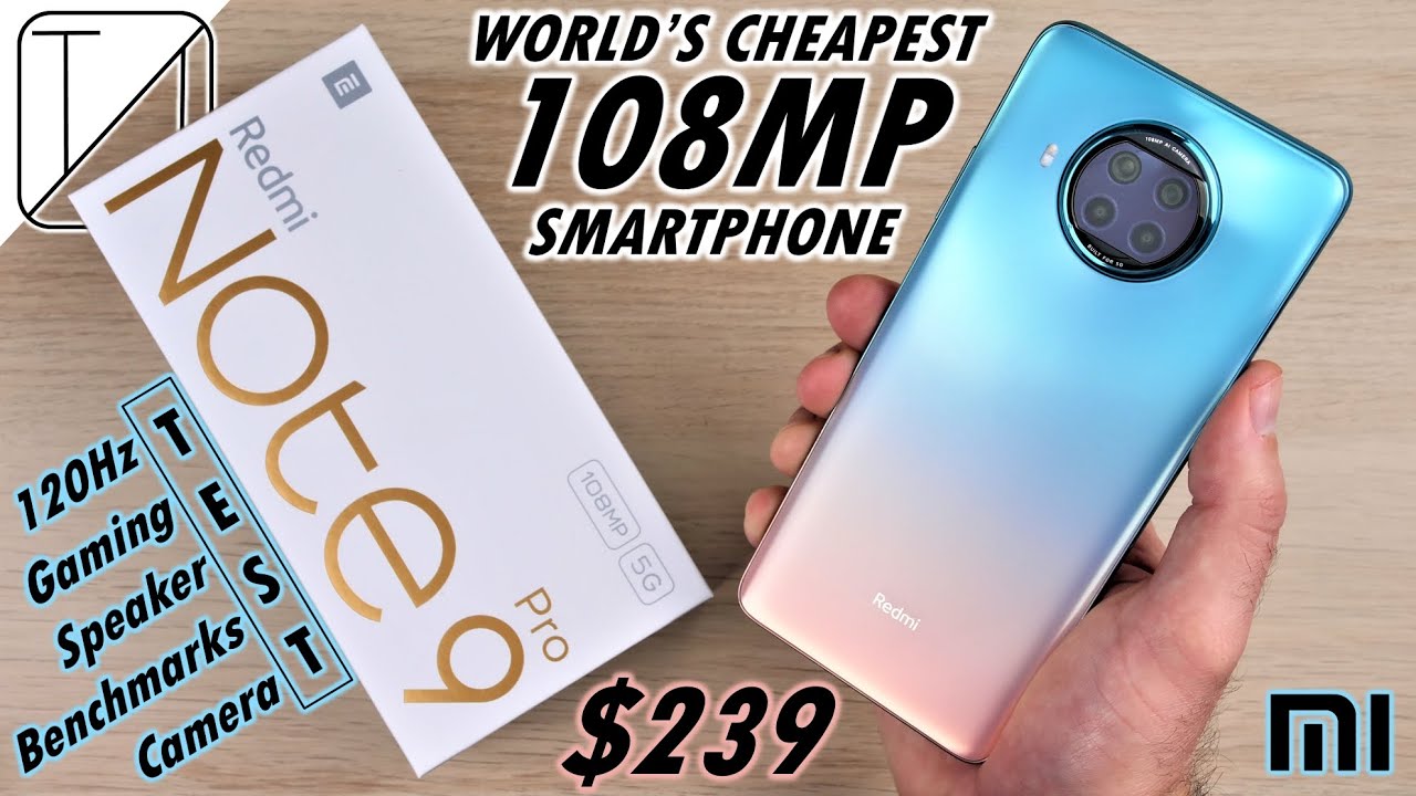 Redmi Note 9 Pro 5G UNBOXING and DETAILED REVIEW - World's CHEAPEST 108MP Smartphone.