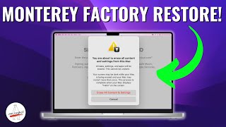 Monterey FACTORY ERASE IN 2 MIN “Erase all Content & Settings” EASY WAY TO RESET A MAC NEW MAC!