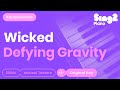 Defying Gravity - Wicked | Glee Cast (Karaoke Piano)