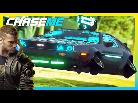 COOLEST DELOREAN EVER! | Cyberpunk Delorean DMC-12 | Chase Me in GTA V