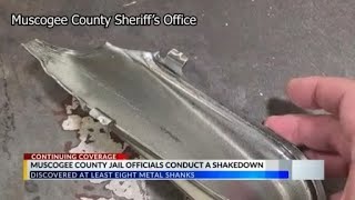 Muscogee County Jail officials conduct a shakedown