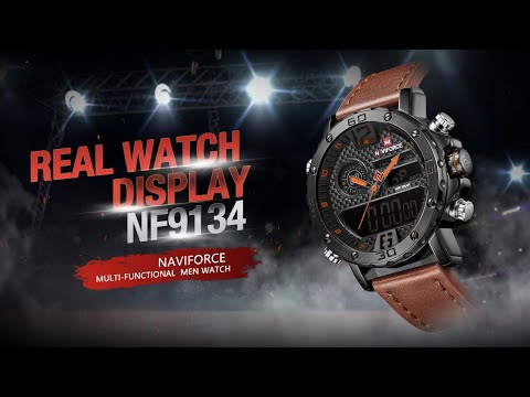 Multifunctional LED Digital watch丨NAVIFORCE the hot sales men watch real watch display NF9134