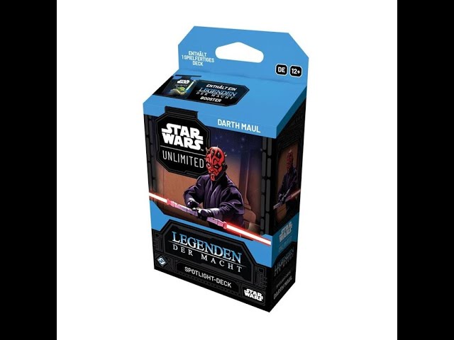 Vídeo relacionado con Fantasy Flight Games - Star Wars: Unlimited Trading Card Game Legends of the Force Darth Maul SPOTLIGHT DECK - Ready-to-Play 50-Card Deck with Exclusive Cards, Ages 12+, 2+ Players, 20 Minute Playtime