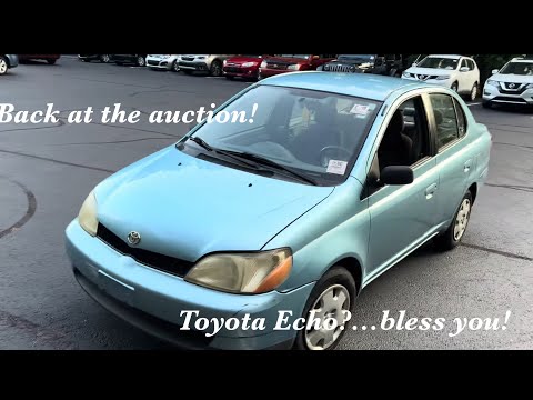 Auction time! 2002 Toyota Echo manual! POV TEST DRIVE WALKAROUND sold! $1700!
