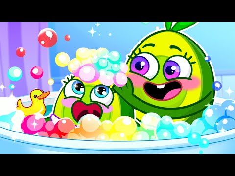 Avocado Baby Take a Bath 🛁🧼 Hot vs Cold 🤩 || Best Cartoons by Pit & Penny Stories 🥑✨