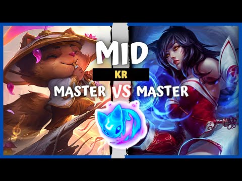 Master Teemo Mid vs Master Ahri Main - KR Rank S10