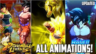 ALL SUMMONING ANIMATIONS IN DRAGON BALL LEGENDS! [UPDATED]