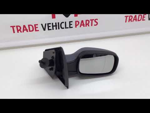 Fits Renault Clio 2005-2009 Door Wing Mirror Manual Primed W/Temp. Sensor Driver Side video
