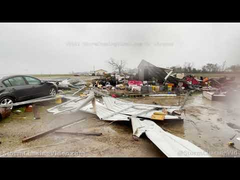 Damascus, GA Tornado Damage Aftermath and Storm Chase - 2/15/2021