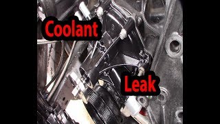 Ford 289 302 5.0 351W reverse rotation water pump leak and replacement bronco