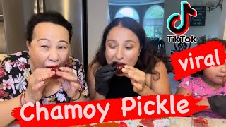 Trying the TIkTOK VIRAL CHAMOY PICKLE with MAA| Nepali Family