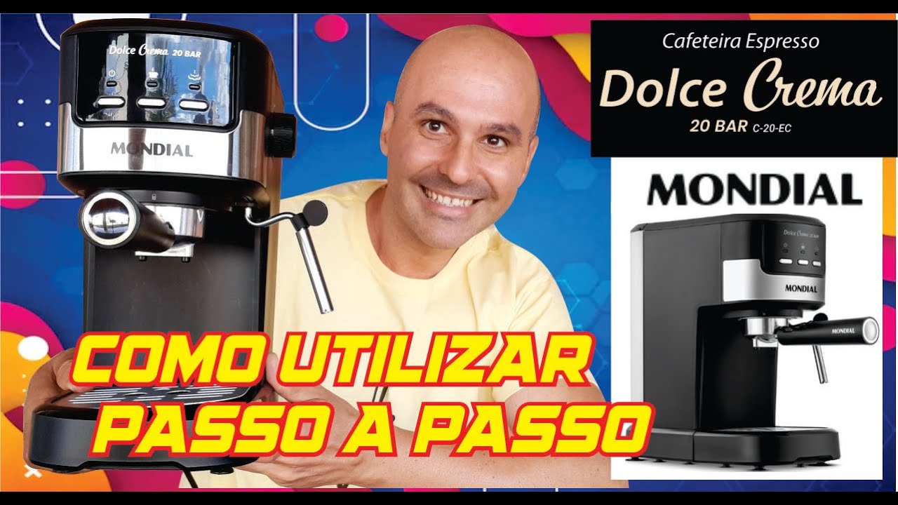 CAFETEIRA ESPRESSO DOLCE CREMA 20BAR MONDIAL | Como utilizar PASSO A PASSO | TUTORIAL