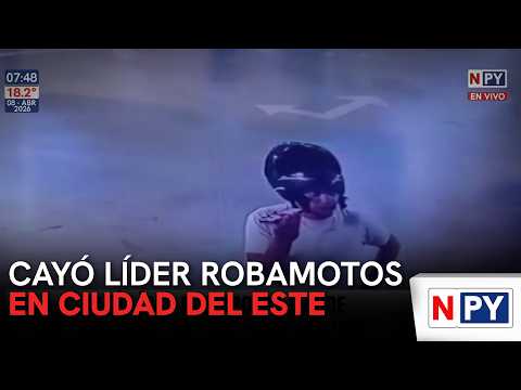 Cayó líder robamotos en Ciudad del Este