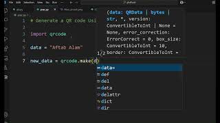 Download the video "📌 How to Generate QR Code Using Python | Python QR Code Generator Tutorial 🚀"