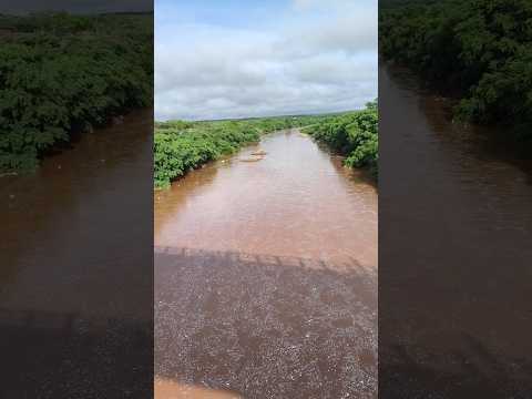 cheia no rio Taperoá em Cabaceiras- PB dia 3 de Março de 2026.  #cariri #agua #paraiba #cabaceiras
