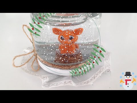 ❄️How to make an easy Snow globe (short)- 5 Minute Crafts 🥳
