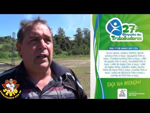 Mauro Ramos Secretário de Esportes convida a população para as Olimpíadas dos Trabalhadores 2017