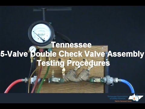 Tennessee 5-Valve Double Check Valve Assembly Testing Procedures