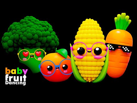 Baby Fruit Dancing - Everything is Better Now!🍫🥳 🎈 | Fun Baby Sensory Video with Nursery Rhymes