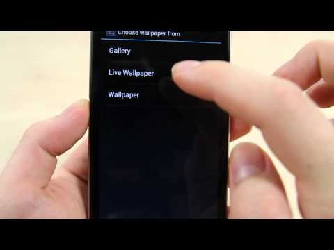 How to change the wallpaper on the Asus Padfone 2