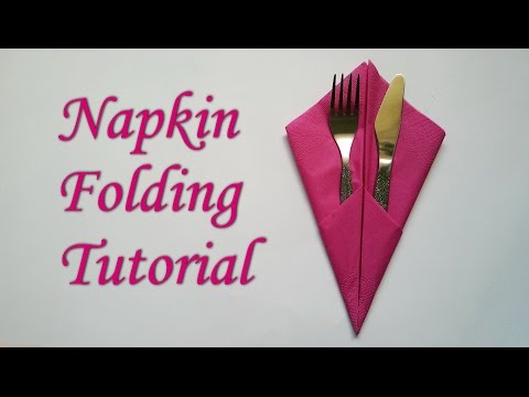 Napkin folding Tutorial | Kako saviti salvete