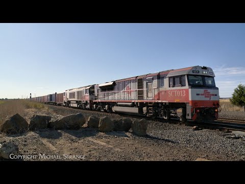 7922V SCT Dooen Container Train With SCT013 & CSR006 At Gheringhap Loop (4/12/2023) - PoathTV