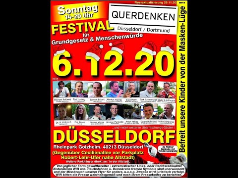 Querdenken Festival für Grundgesetz & Menschenwürde Düsseldof