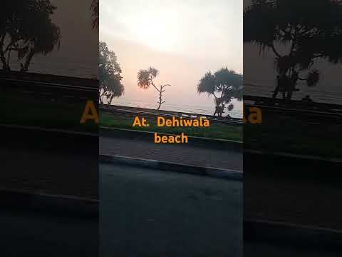 At.  Dehiwala. Beach.   Sunset 🌄 #colombo#relaxing#beach#
