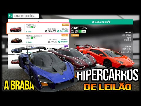 Forza Horizon 4 - CORRIDA A BRABA 64KM com HIPERCARROS de LEILÃO